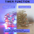 4th Lights,4PACK 400Led IP67 Yayfazy of July Decorations Outdoor/Indoor Timer Fairy String Copper Wire Red/White/Blue