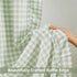 84 Inches Pocket,40" Wx84 L,Pack 2 ZJDECOR Buffalo Plaid Ruffled Curtains Length,Rustic Not-See-Through Sheer