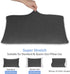 2-Pack Stretch Pillow Cases - Jersey Knit & Ultra Soft Microfiber Blend for Queen or Standard Size, Hemp Gray