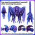 3D Extra Large Dynamic Printed Dragon Egg with Dragon InsideOpen and Close Mouth with Wings Movable and Eyes, Feathered