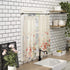 No. 918 Rosalind Watercolor Floral Semi-Sheer Kitchen Curtain Valance and Tiers Set, 54" x 24", Poppy Red