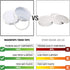 Masontops Tough Tops, Ball Wide Mouth Mason Jar Lids, BPA-Free White Plastic Leakproof