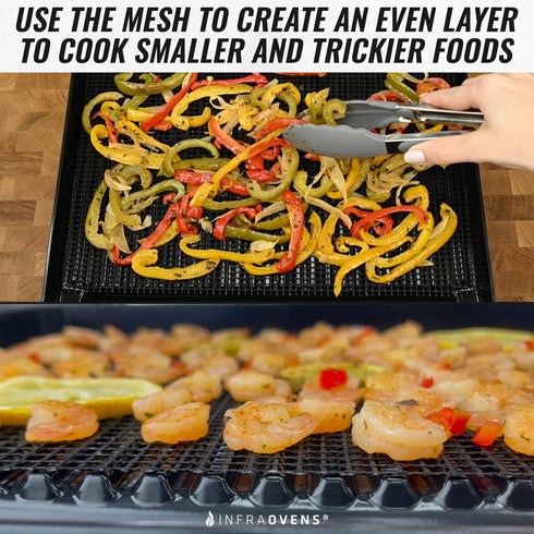 Reusable Mats for Ninja Sizzle Indoor Grill & Griddle GR101, Non-Stick Electric Appliances Accessory Set by INFRAOVENS