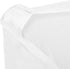 Peomeise 4FT Spandex Table Cover Rectangular Stretch Tablecloth (White, 4FT)