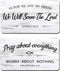 Jetec Rustic Wood Sign - 2 Pieces "As for Me and My House We Will Serve The Lord" Bible Verse Wall Decor