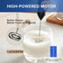 2024 YSSOA Electric Milk Frother Handheld with Stainless Steel Stand Battery Operated Whisk Drink Mixer for Coffee