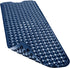 Linoows Extra Long Non Slip Bath Mat, 40 x 16 Inch Navy Blue Bath Tub Mat with Suction Cups