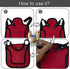 OIUXIMT 3 5-7.6lbs Pieces Premium Chicken Saddles with Adjustable Straps - Outdoor Hen Saddles - Chicken Sweater Aprons
