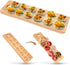 Namre' Wooden Deviled Egg Platter - Holiday Entertaining Deviled Egg Plate & Charcuterie