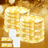 LED Fairy Lights Battery Operated 2Pack, Warm White String Lights 16FT 50LED