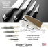 Blade Guard Knife Blade Protection Cover, Secure Fit Sheath for Storage or Transport, Dishwasher Safe BPA-Free, Clear