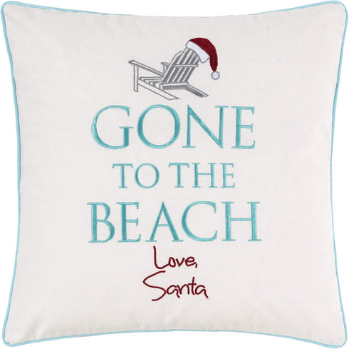 C&F Home Christmas Gone to The Beach Love Santa Cotton Blend Accent