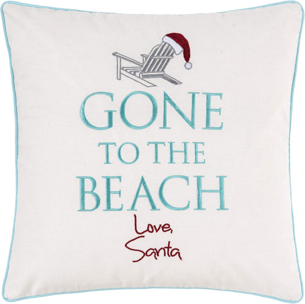 C&F Home Christmas Gone to The Beach Love Santa Cotton Blend Accent