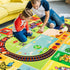 Mfmiudole 59"39.4" ABC Kids Rug for Playroom Baby Play Mat Alphabet Rug Animal Number Shape Classroom Rug Kids Playroom