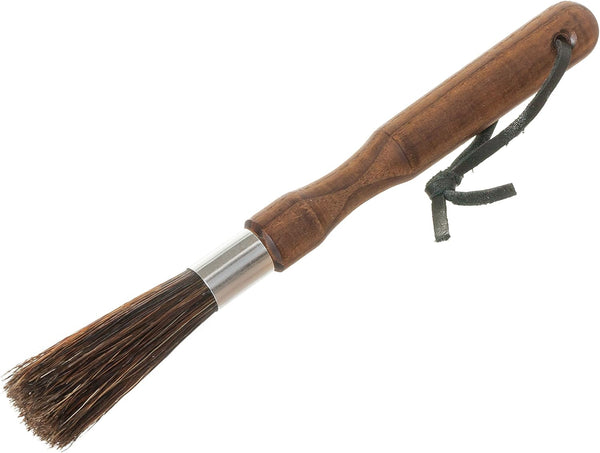Redecker Natural Pig Bristle Espresso Maker Brush with Oiled Thermowood Handle, 8-1/8 Inches