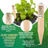 Set 12 Bamboo Herb Markers - of Beautiful Garden Labels - Sturdy Outdoor Garden or Potted Herb Markers