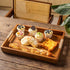 ACBORN 16.5 12 Inches Counter x Acacia Wood Serving Tray, Large Wooden Food Trays with Handles, Coffee Table Tray