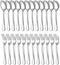 E-far 24-Piece Dinner Forks and Spoons Set, Stainless Steel Flatware for Home Kitchen, Mirror Finish, Dishwasher Safe