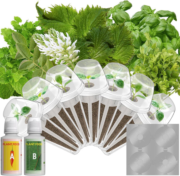 LYKOCLEAN Seeds for iDOO Hydroponics Growing System, 7 Seed pods, 350+ Seeds