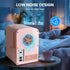 HealSmart 4 Liter Portable Mini Fridge - 6 Can Cooler and Warmer with Observation Window, Eco Friendly, Pink