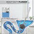 ToiletBuddies Set 2 1 Set Toilet Brush & Plunger - Toilet Bowl Brush and Holder, Refillable Liquid Dispenser Brush