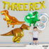 KatchOn Giant Dinosaur Balloons for Birthday Party, 48 Inch, Pack of 4, Three Rex Party Decorations, Dinosaur Birthday