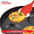 Modern Innovations 4-Cup Nonstick Egg Frying Pan with Lid, Mini Pancake Pan for Stove Top, Breakfast Maker