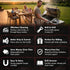 '+2 KITCHEN PERFECTION GrillSaver - Safe BBQ Grill Brush for Outdoor Grill with Replaceable Cleaning Head -Heavy-Duty