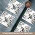 3dRose Set of 4 Ceramic Tile Coasters, Don Quixote Spanish Literature Novel