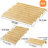 Mat,4 2 Set 12''to 24'',Hold 48 Kitchen,Cabinet,Drawers,Countertop AMBIRD Bamboo Spice Drawer Organizer with Non-slip