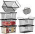 Enhanced Leak-Proof Bottom - Freezer Organizer Bins 6 Pack Stackable Deep Freezer