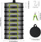 8 Food(8 Layers-23.62'') Layer Herb Drying Rack, Herb Drying Rack Hanging Mesh, Foldable Grass Drying Rack