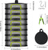 8 Food(8 Layers-23.62'') Layer Herb Drying Rack, Herb Drying Rack Hanging Mesh, Foldable Grass Drying Rack