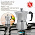 Mixpresso 3 Cup Moka Pot Cuban Coffee Maker for Gas, Electric Stove Top, Classic Italian Espresso Maker, 5 Oz
