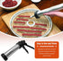 Hoypeyfiy 5 Nozzles Stainless Steel Jerky Gun Sausage Maker Sausage Stuffer Handmade Beef Jerky Gun with Stainless Meat