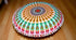 22 Inch 22", CRAFT KALA Meditation Floor Pillow Cover Round Pillow Seating Hippie Decorative Adults Bohemian Mandala