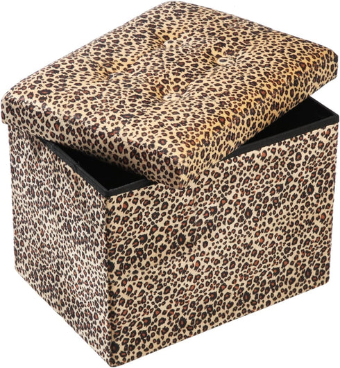 ALASDO Ottoman Storage Ottoman Footrest Stool Foldable Foot Rest Footstool Bench for