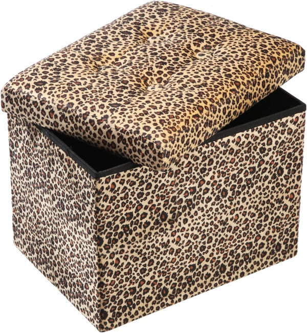 ALASDO Ottoman Storage Ottoman Footrest Stool Foldable Foot Rest Footstool Bench for