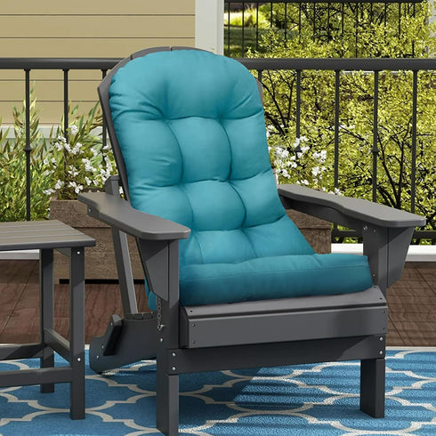 Outdoor Adirondack Chair Cushion Waterproof High Back Patio Chair Cushions with Back