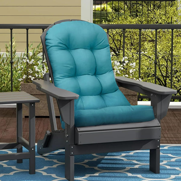 Outdoor Adirondack Chair Cushion Waterproof High Back Patio Chair Cushions with Back