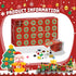 MINYSIC 2025 Set 24 Countdown Advent Calendar Building Blocks with LED Light, Days Train Christmas Calendar Building