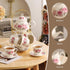 TATSUMI 20-Pieces Set Sets Sets Home&Party(016) Tea For Adult with Golden Metal Rack,Porcelain Tea For Women,Tea Gift