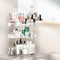 Makeup Organizer Countertop 3 Tier, Corner Bathroom Countertop Organizer with Toothbrush and