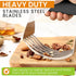 Spring Chef Dough Blender for Baking, Heavy Duty Stainless Steel Pastry Cutter Tool with Sharp Blades - XL Black