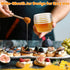 8 oz 2 Set, Loscarol Honey Jar with Dipper and Lid, Glass Honey Pot Dispenser with Dippers Sticks Honey Containers