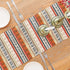 BOXAN Antique Southwestern Native Design Table Runner Cloth, Boho Cotton Geometric Striped Pattern for Home Decor (12 X
