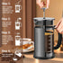 French Press Coffee Maker, 34oz / 1 Quart, 304 Stainless Steel, with 4 Filters System, Heat Resistant Glass
