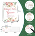 Gihyan Set, Games(1 50 Decor(A02) Baby Shower Game Diaper Cake Standing Sign + Finding Cards), Floral Find How Many