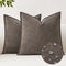 Kevin Textile Waterproof Decorative Pillow Covers Coco Brown 26x26 Inch Pack of