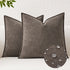 Kevin Textile Waterproof Decorative Pillow Covers Coco Brown 26x26 Inch Pack of